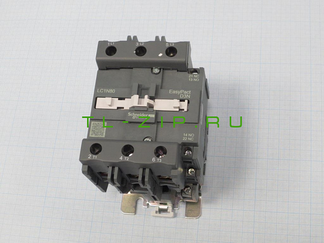 LC1N80M5, Контактор 80A, 3P, NO+NC (220VAC)